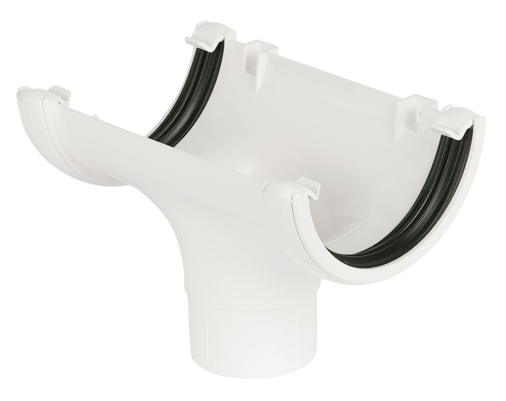 Image of FloPlast Round Running Outlet White 112mm x 68mm 