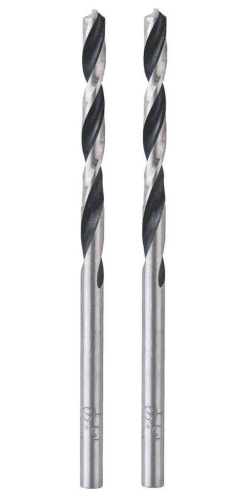 Image of Bosch Straight Shank Drill Bit 3.5mm x 70mm 2 Pack 