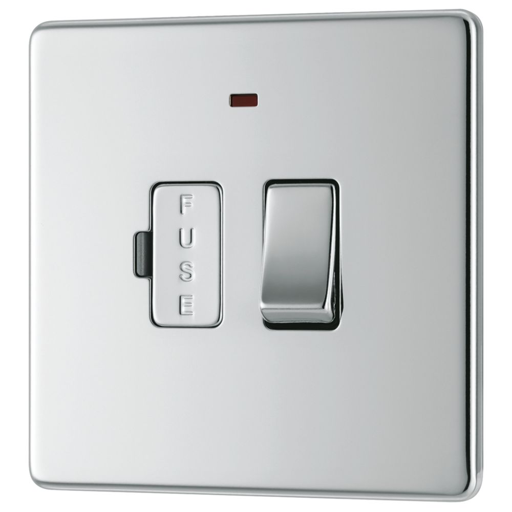 Image of LAP 13A Switched Fused Spur with LED Polished Chrome 