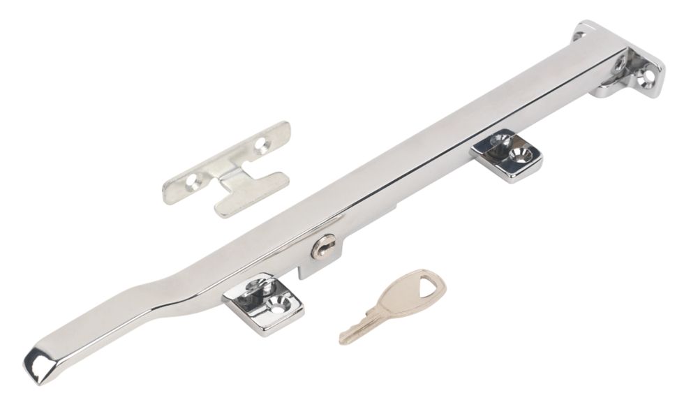 Image of Smith & Locke Modern Locking Casement Stay Polished Chrome 260mm 