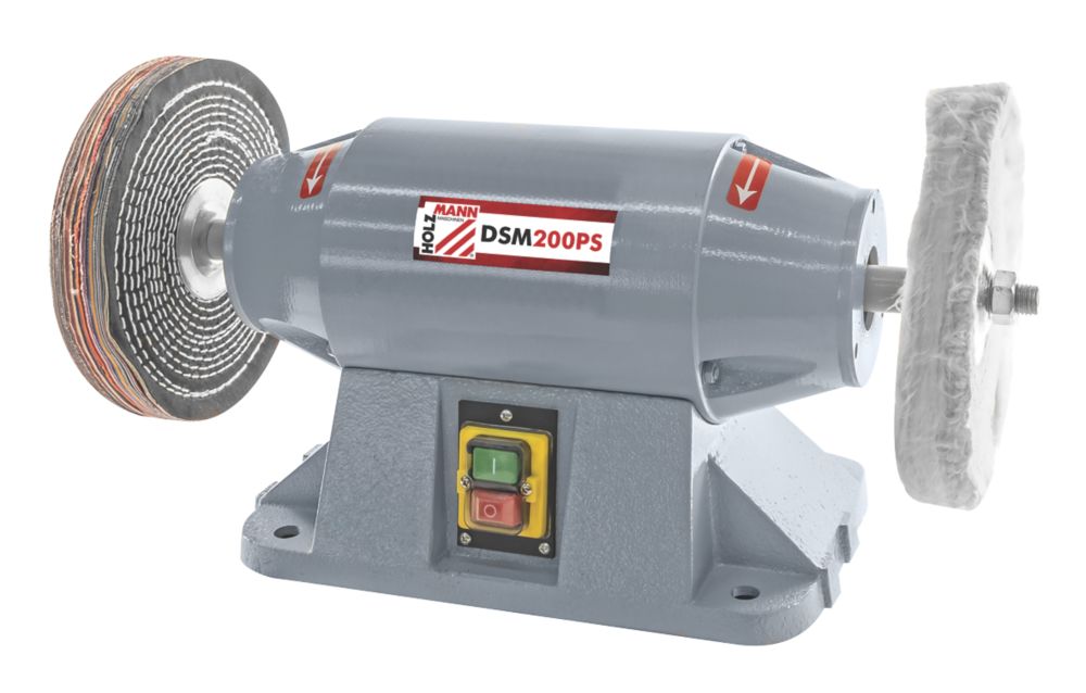 Image of Holzmann DSM200PS 200mm Brushless Electric Professional Bench Polisher 230V 