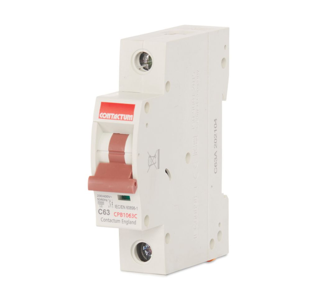 Image of Contactum Defender 63A SP Type C MCB 