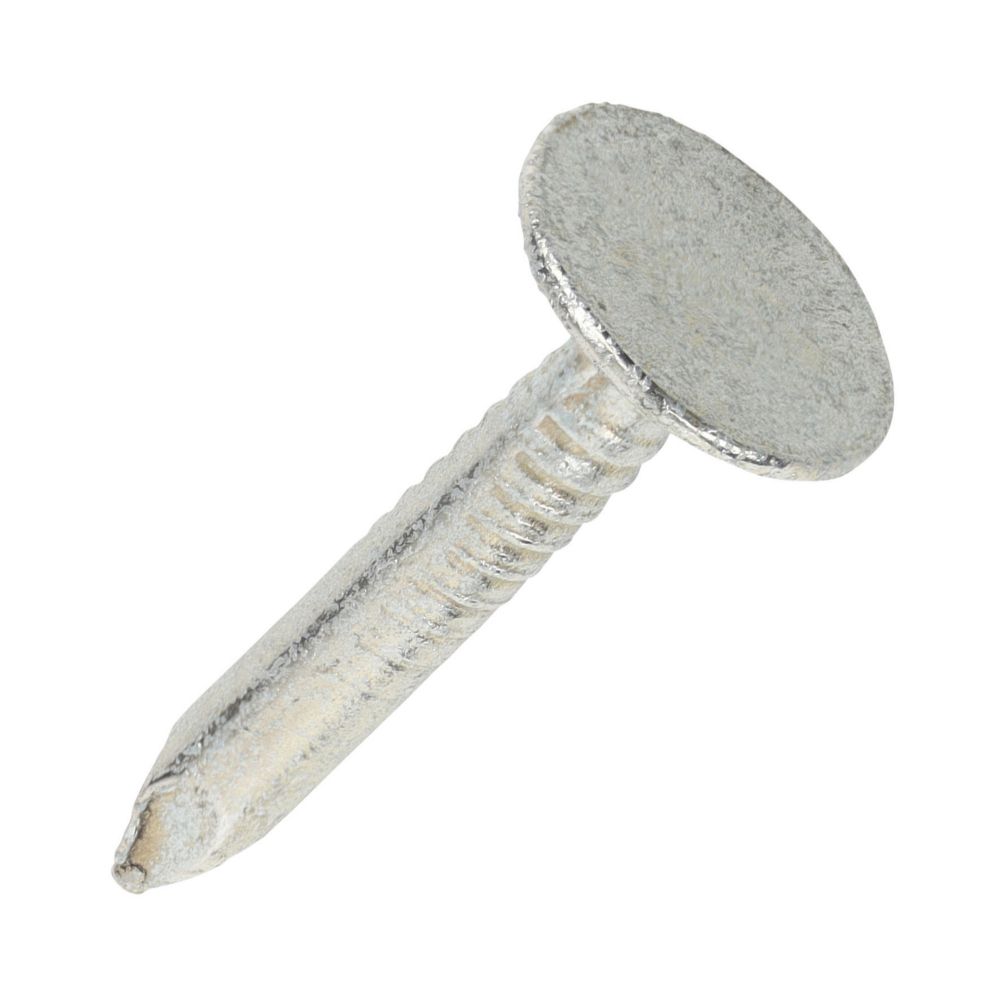 Image of Timco Extra Large Head Clout Nails Galvanised Silver 3mm x 20mm 1kg Pack 
