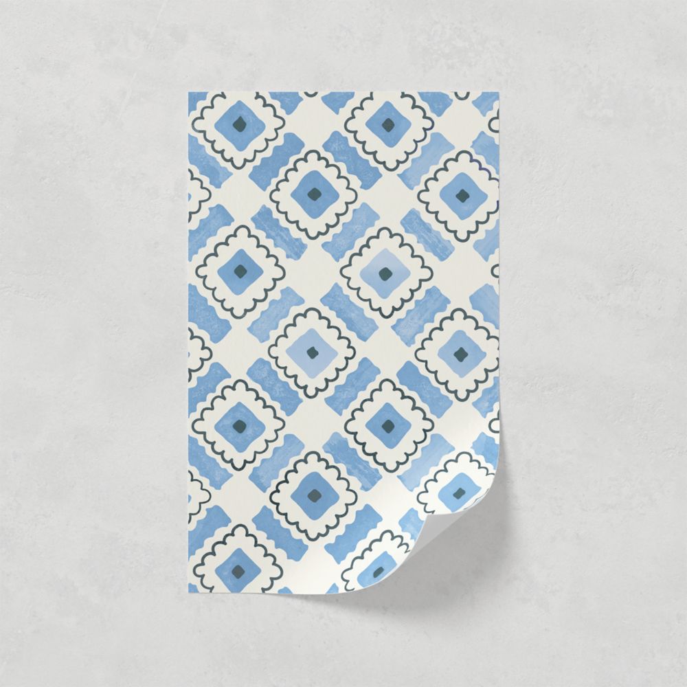 Image of LickPro Blue Bubble 01 Wallpaper Sample 0.18m x 0.29m 