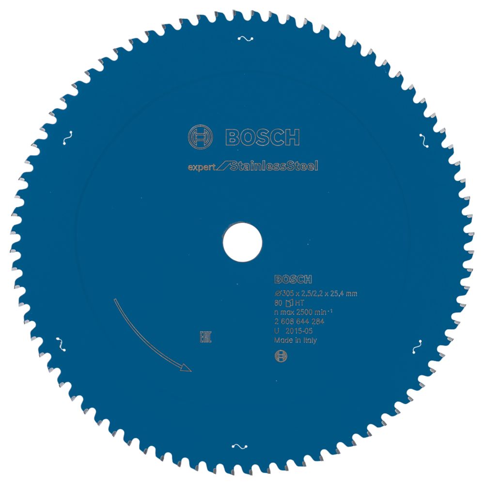 Image of Bosch Expert Stainless Steel Circular Saw Blade 305mm x 25.4mm 80T 