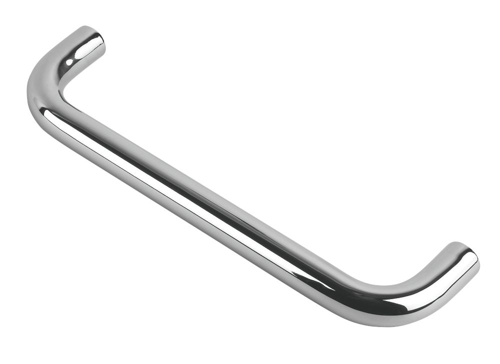 Image of Eurospec Fire Rated D Pull Handle Satin Stainless Steel 19mm x 244mm 