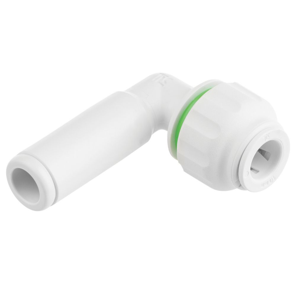 Image of Flomasta Twistloc SPTE6716M Plastic Push-Fit Reducing 90Â° Stem Elbow F 10mm x M 15mm 