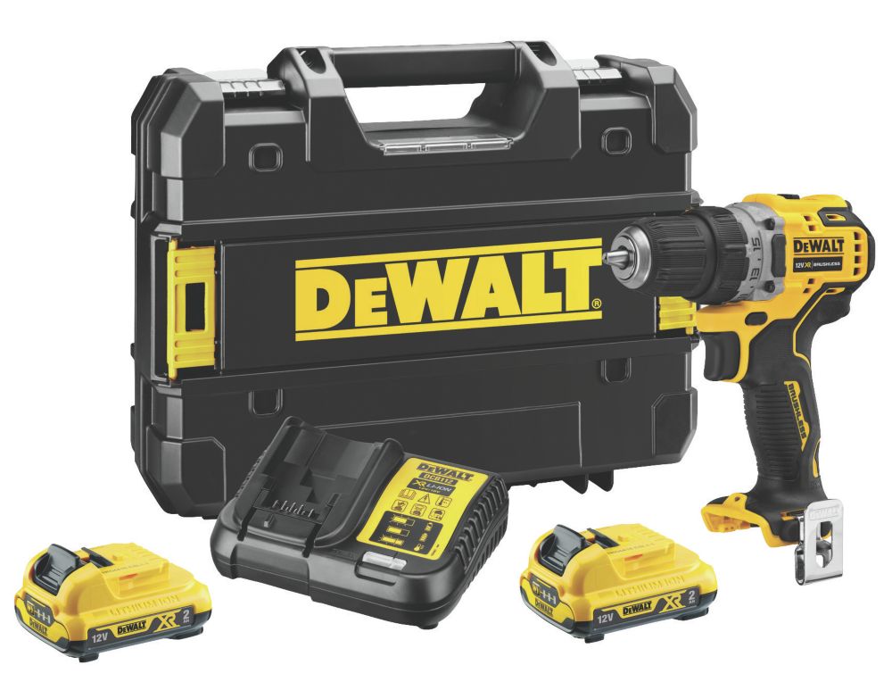 Image of DeWalt DCD701D2-GB 12V 2 x 2.0Ah Li-Ion XR Brushless Cordless Drill Driver 