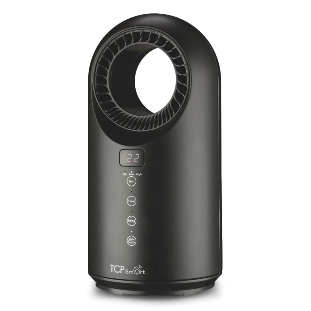 Image of TCP Bladeless Smart Oscillating Heater & Fan 1500W Black 