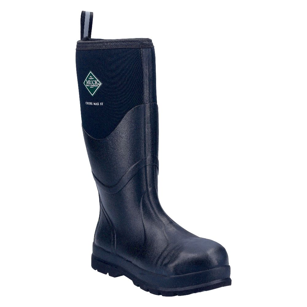 Image of Muck Boots Chore Max Safety Wellies Black Size 4 