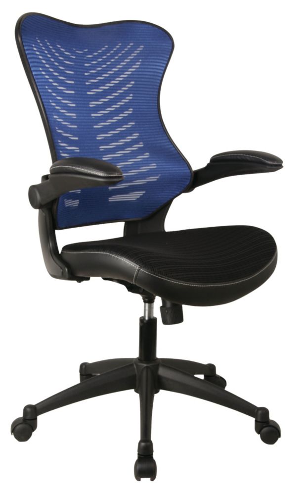 Image of Nautilus Designs Mercury 2 Medium Back Executive Chair Blue 