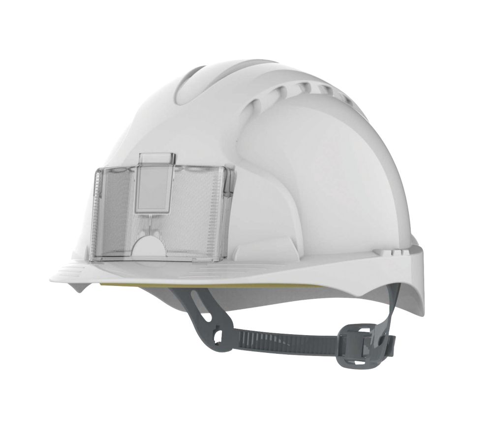 Image of JSP EVO2 Badge Safety Helmet White 