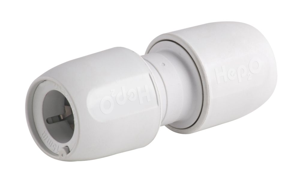 Image of Hep2O Plastic Push-Fit Equal Coupler 15mm 