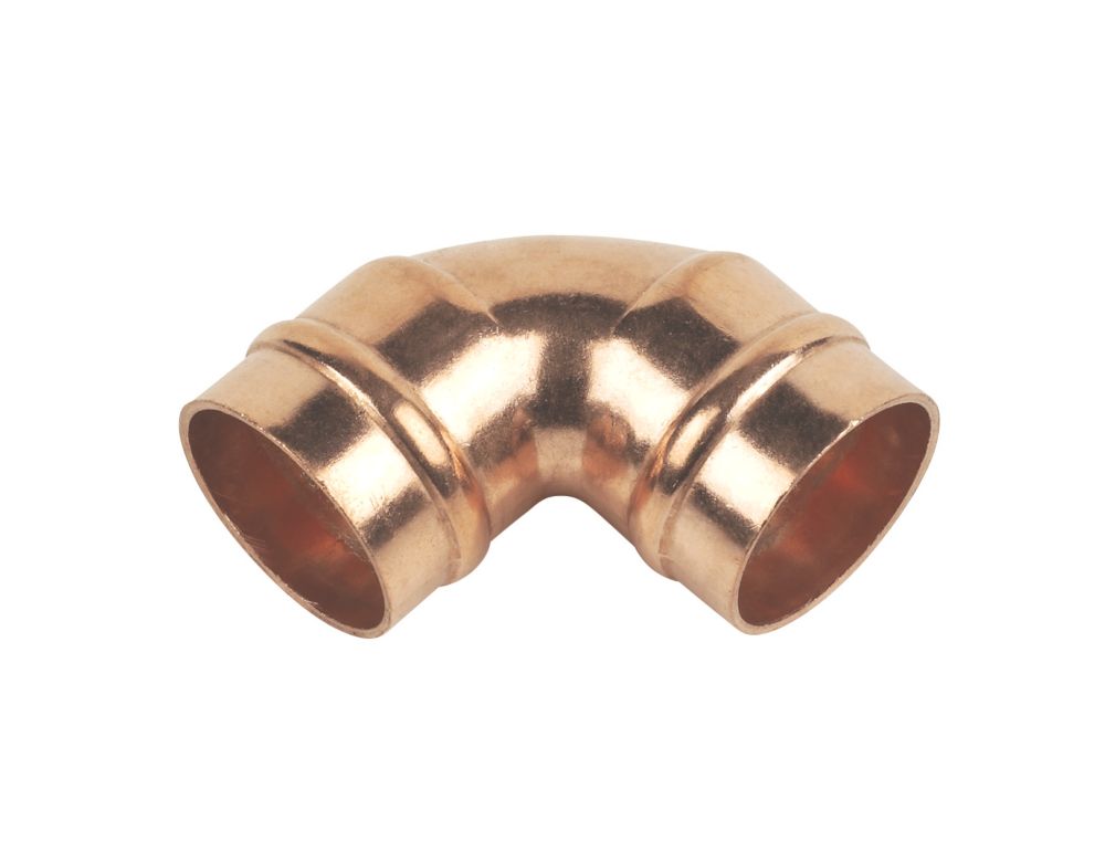 Image of Flomasta Solder Ring Equal 90Â° Elbows 22mm 2 Pack 