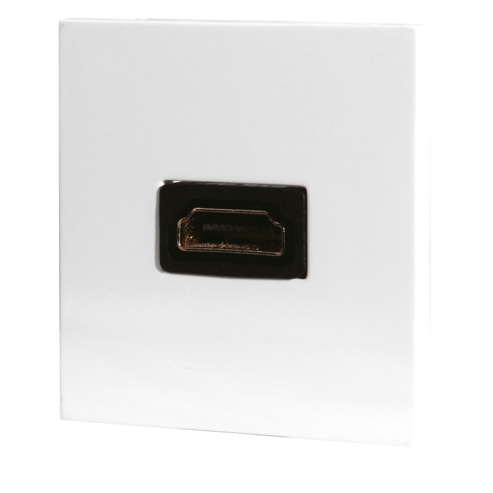 Image of LAP Modular HDMI Socket White 