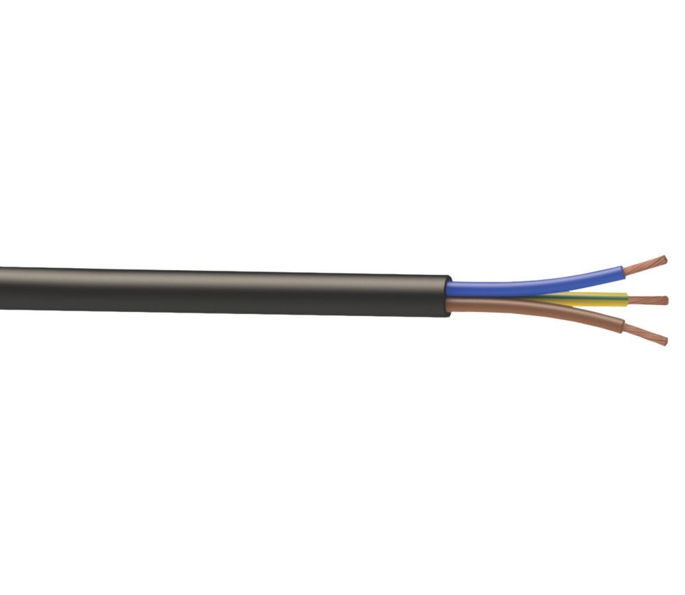 Image of Time 3183P Black 3-Core 2.5mmÂ² Flexible Cable 10m Coil 