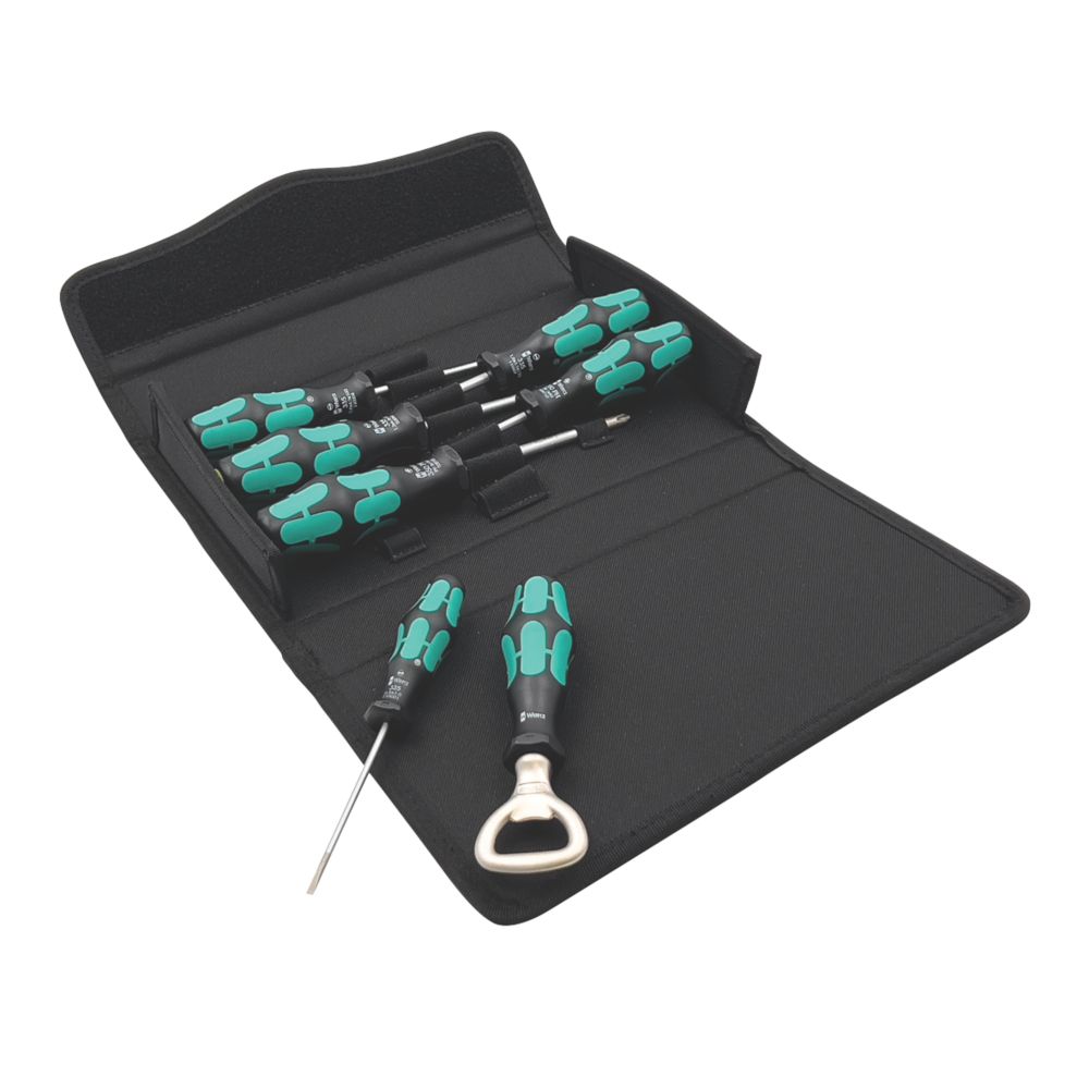 Image of Wera Kraftform 300/7 2 Mixed Screwdriver Set 7 Pieces 