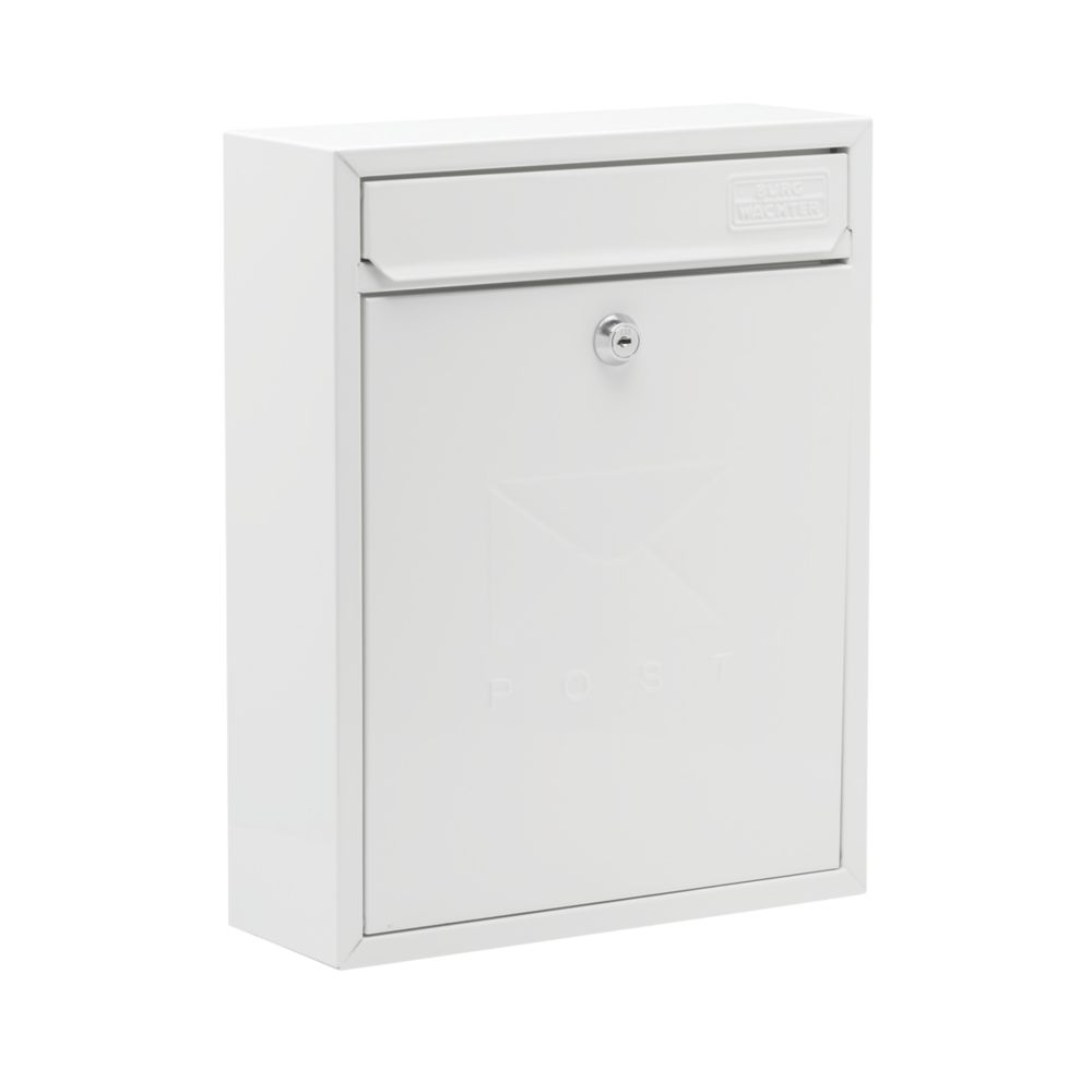 Image of Burg-Wachter Compact Post Box White Powder-Coated 
