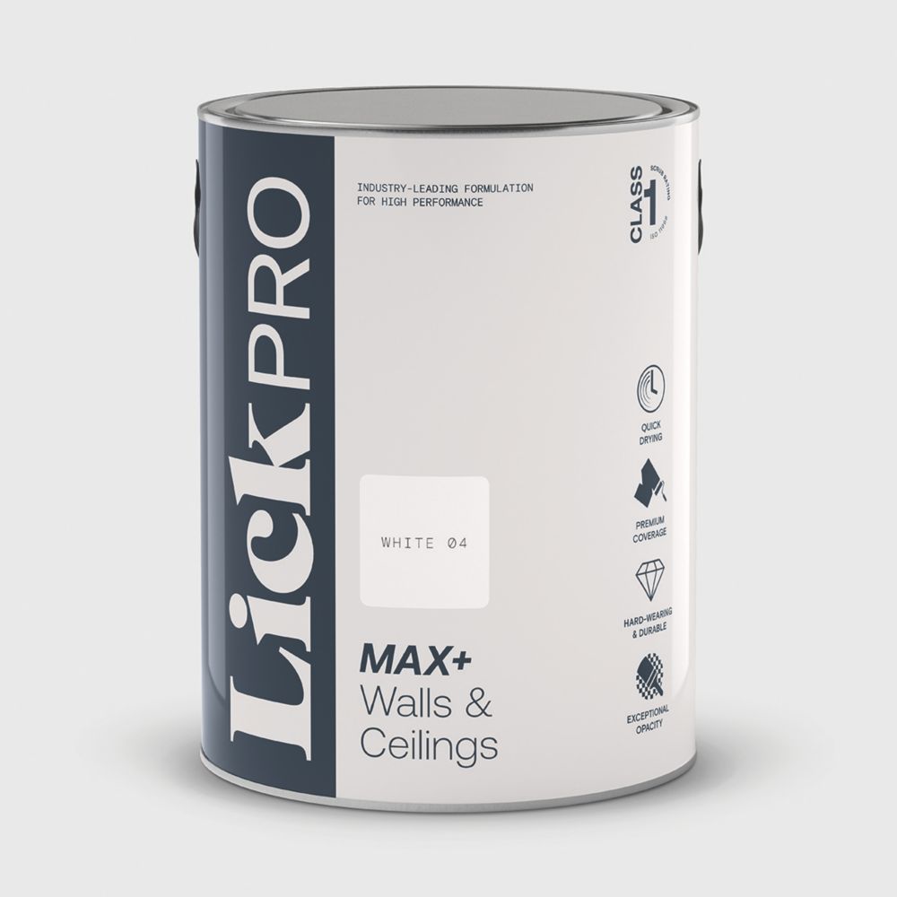 Image of LickPro Eggshell White 04 Emulsion Paint 5Ltr 