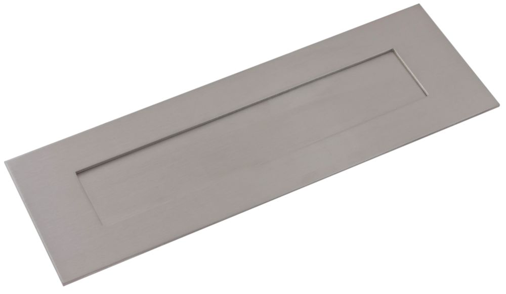 Image of Eclipse External Letter Plate Satin Stainless Steel 330mm x 110mm 