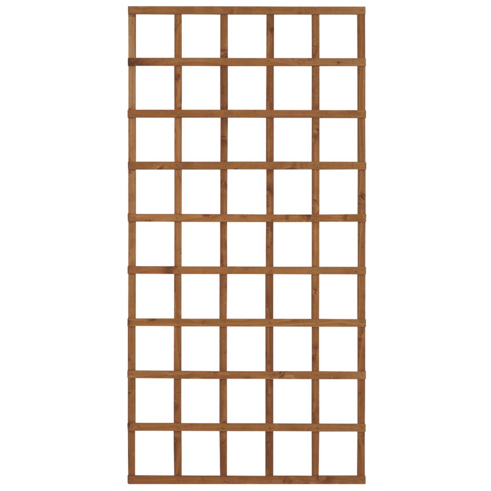 Image of Forest Softwood Rectangular Trellis 3' x 6' 4 Pack 