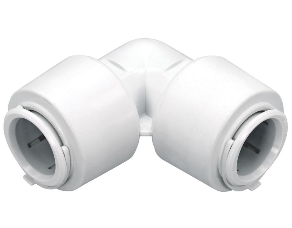Image of FloPlast FloFit+ Plastic Push-Fit Equal 90Â° Elbow 15mm 
