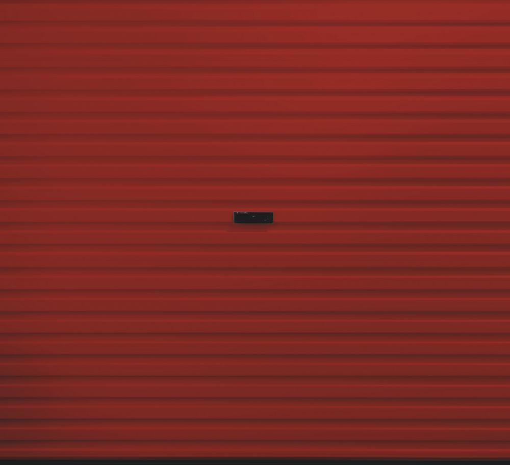 Image of Gliderol 7' 5" x 7' Non-Insulated Steel Roller Garage Door Burgundy 