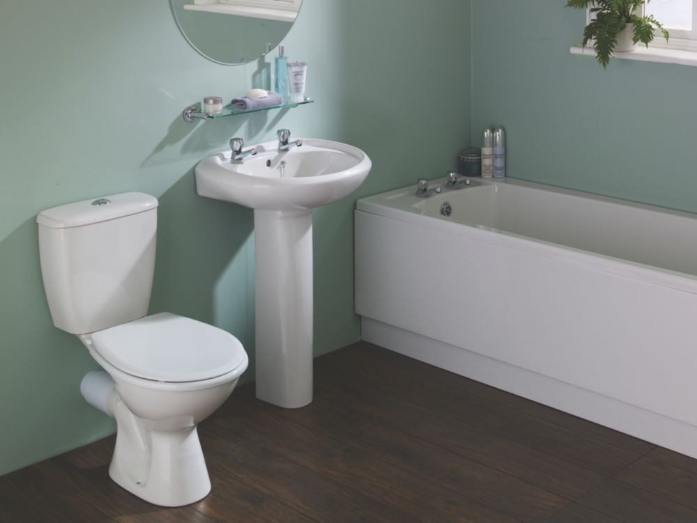 Image of Grove Traditional Single-Ended Bathroom Suite with Acrylic Bath 