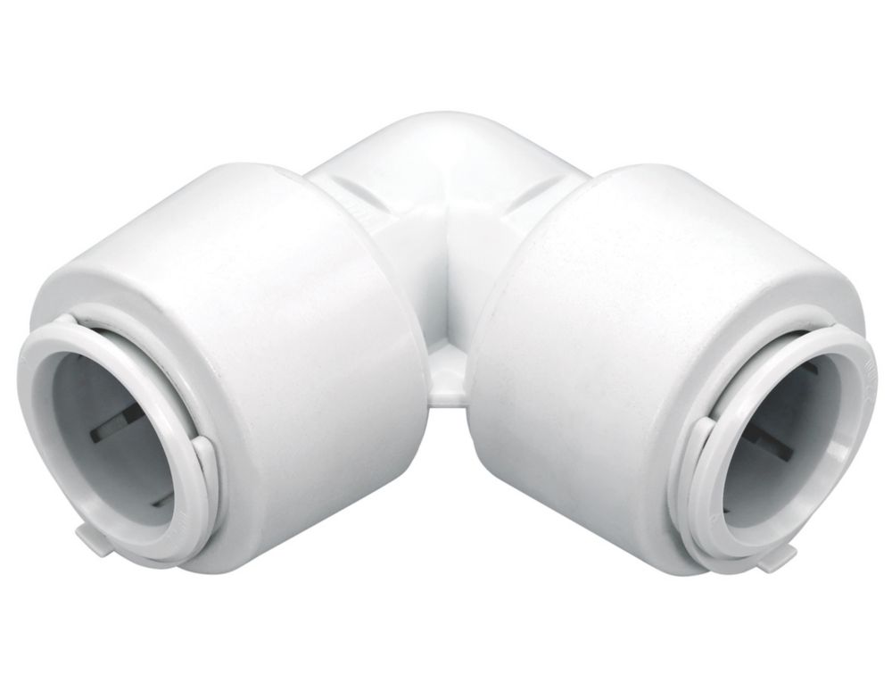 Image of FloPlast FloFit+ Plastic Push-Fit Equal 90Â° Elbow 22mm 