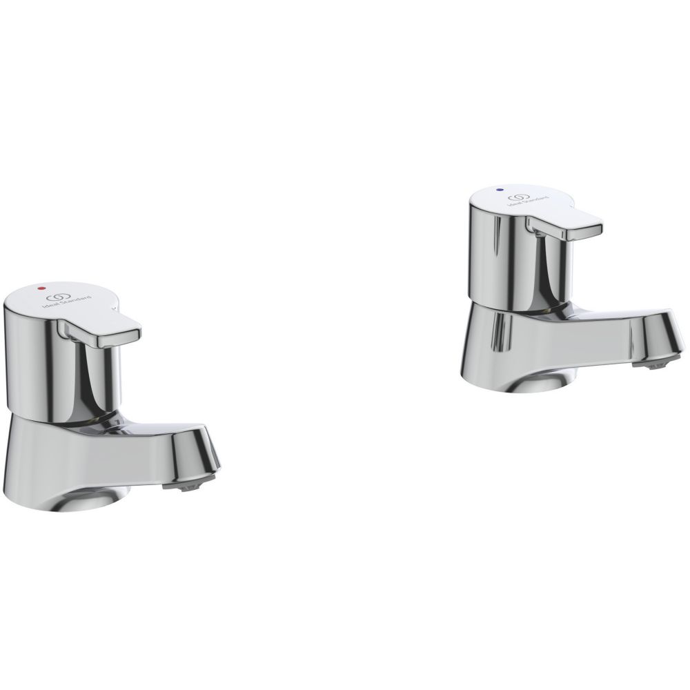 Image of Ideal Standard Calista Basin Pillar Taps Chrome 
