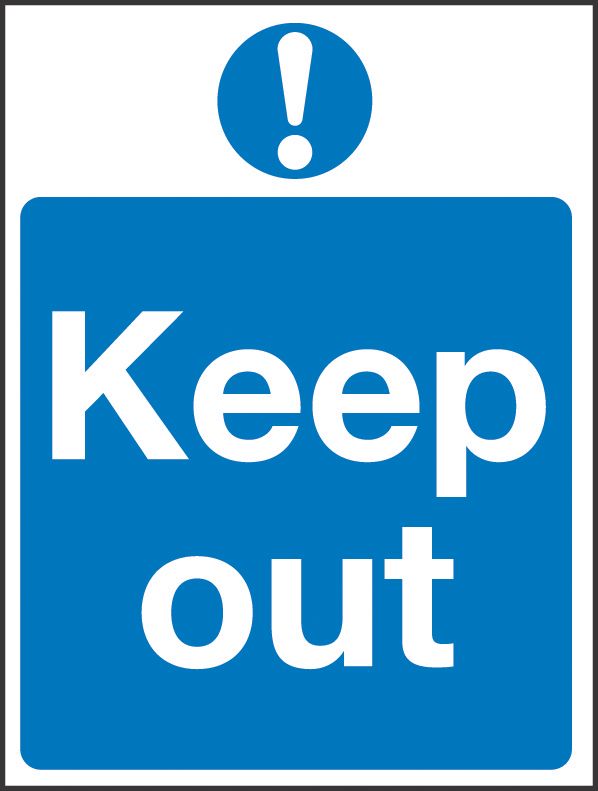 Image of "Keep Out" Sign 200mm x 150mm 