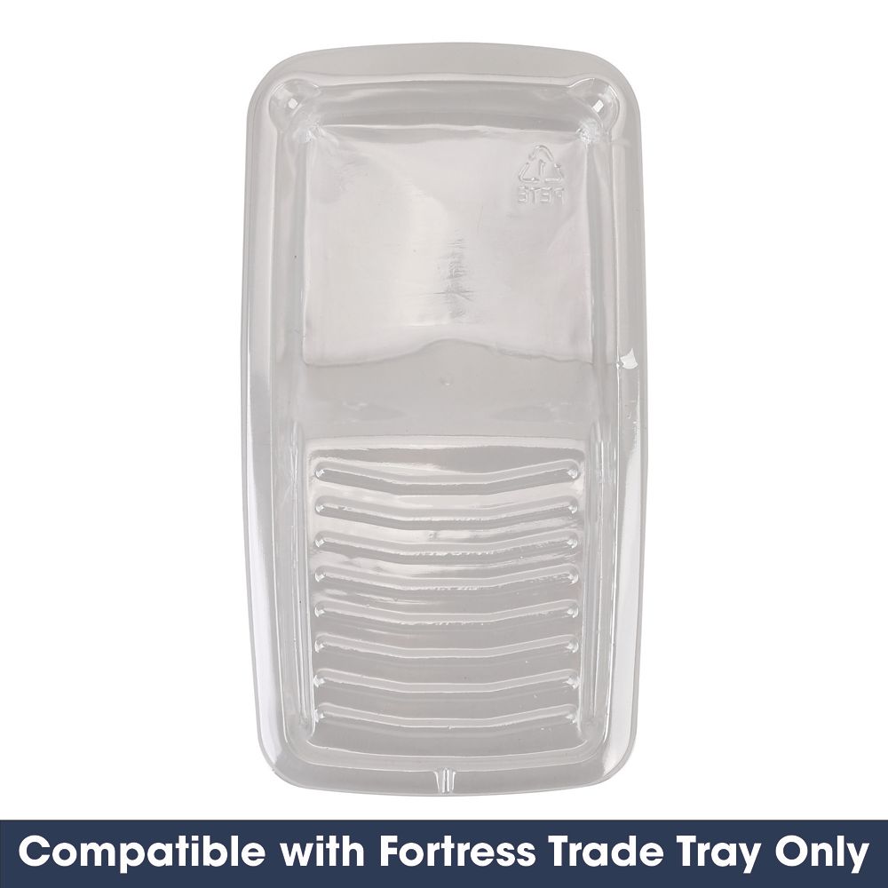 Image of Fortress Trade 4" Roller Tray Inserts Transparent 3 Pack 