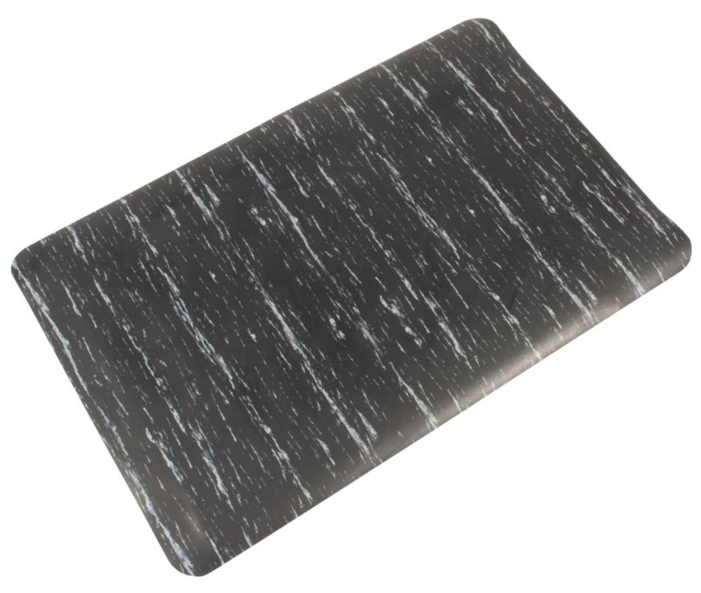 Image of COBA Europe Marble Top Anti-Fatigue Floor Mat Black 0.9m x 0.6m x 14mm 