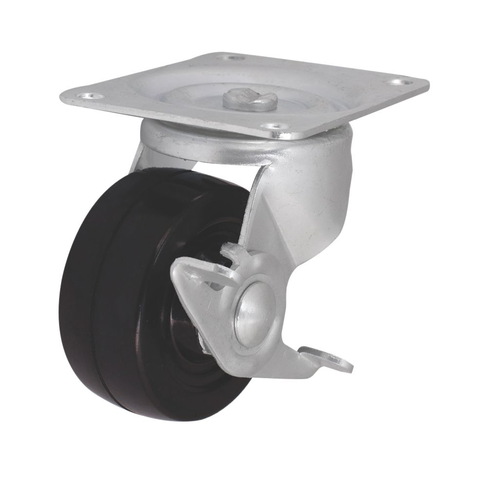 Image of Heavy Duty Braked Swivel Castor 75mm 