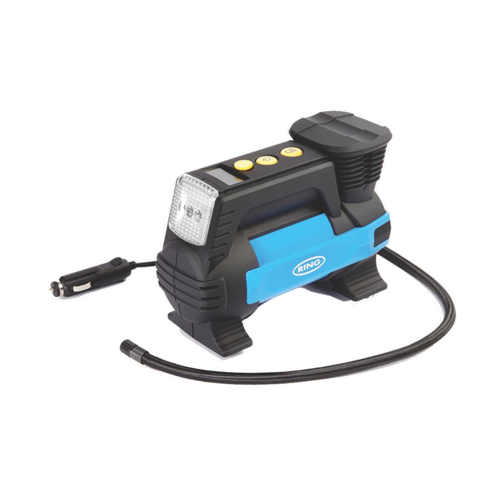 Image of Ring Metal Digital Air Compressor with Light 12V 