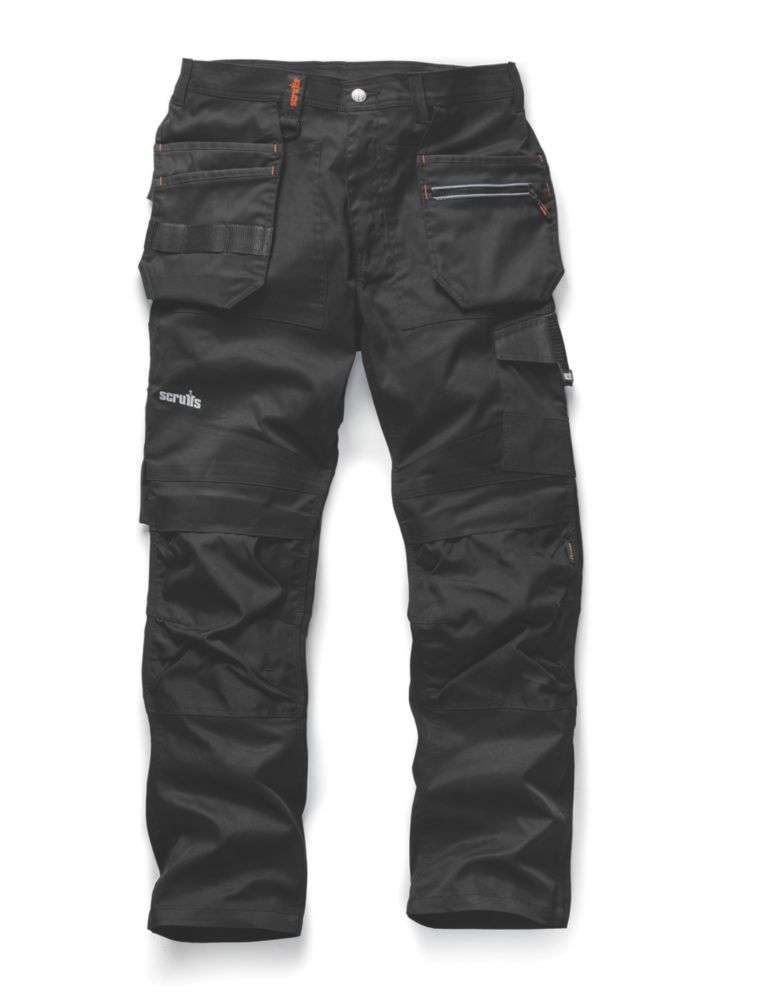 Image of Scruffs TradeFlex Trousers Black 30" W 32" L 