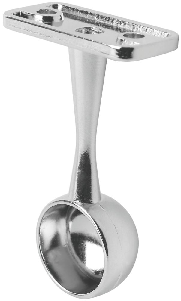 Image of Smith & Locke Rail End Brackets Polished Chrome 19mm 2 Pack 