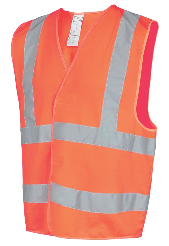 Image of Site Rushton Hi-Vis Waistcoat Orange XX Large / XXX Large 52" Chest 