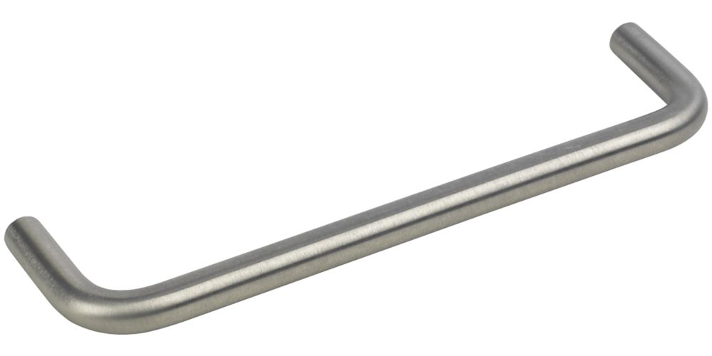 Image of Smith & Locke D Pull Handle Brushed Stainless Steel 128mm 