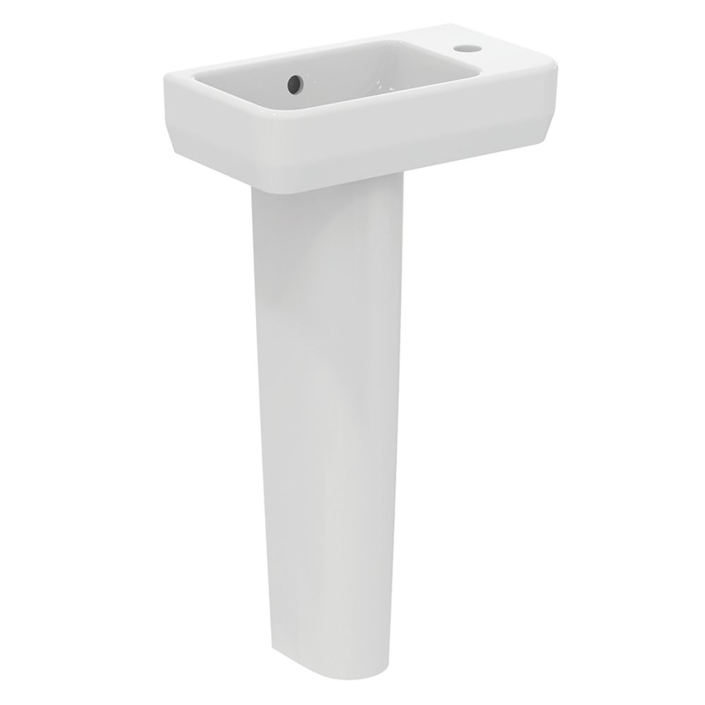 Image of Ideal Standard i.life S Washbasin & Pedestal 1 Tap Hole 450mm 