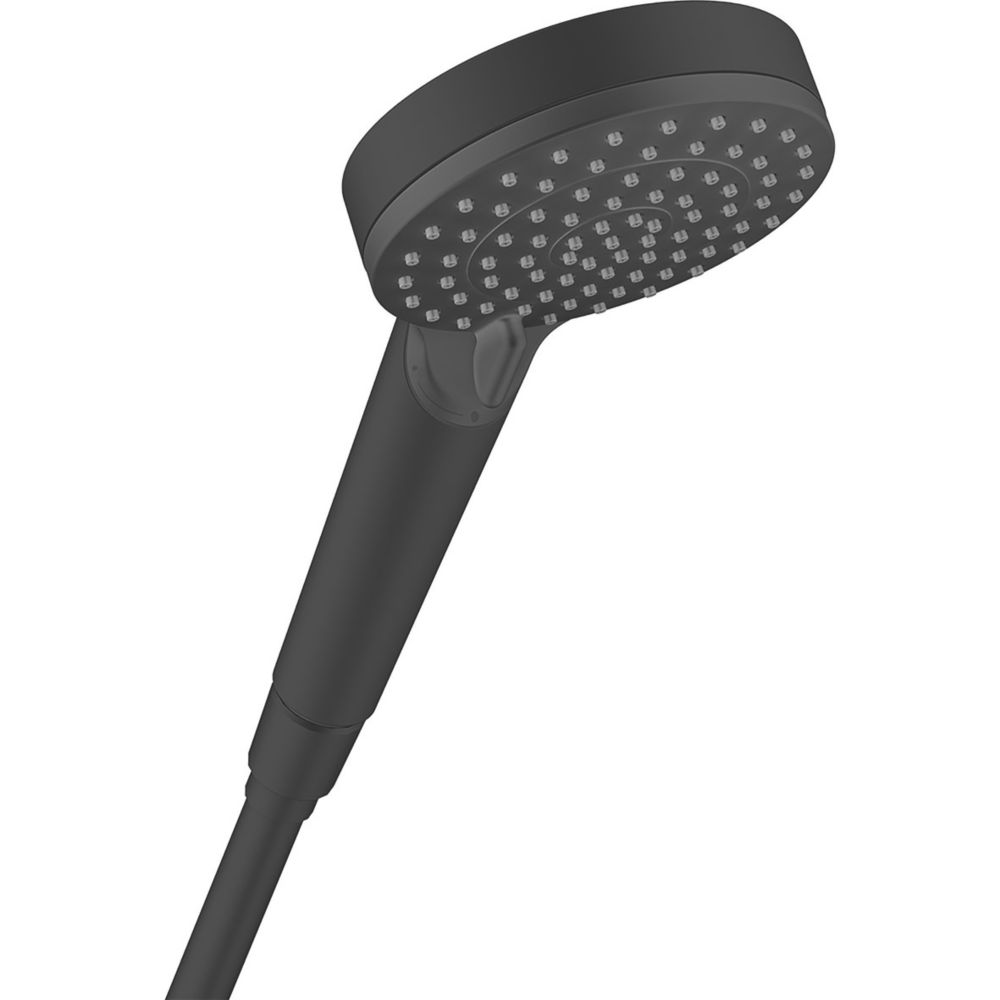 Image of Hansgrohe Vernis Blend Hand Shower 100 Vario Handset Matt Black 100mm x 64mm 