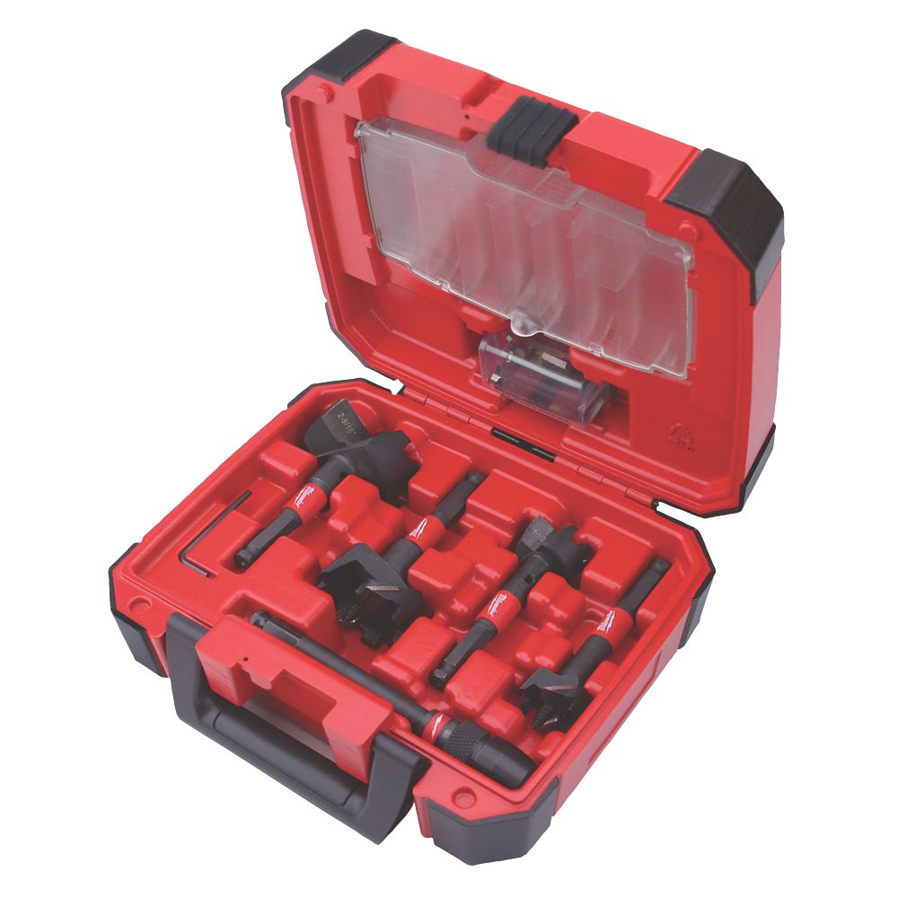 Image of Milwaukee SWITCHBLADE Self-Feed Wood Drill Set 35-65mm 5 Pcs 