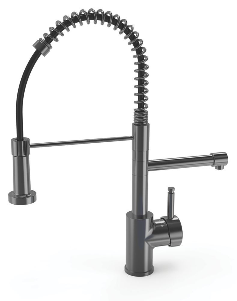 Image of ETAL Multi-Use 3-in-1 Hot Water Kitchen Tap with Handset Gun Metal 