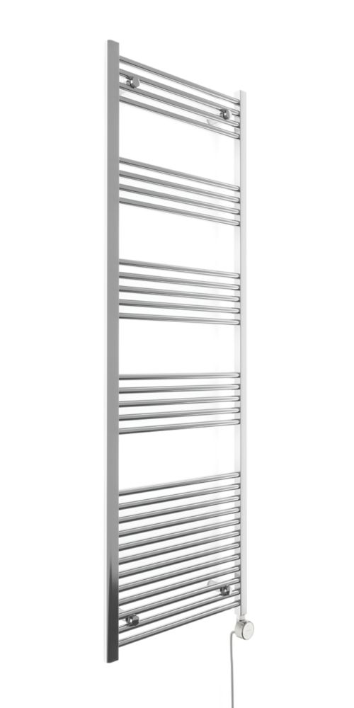 Image of Terma Leo Electric Towel Rail with Fixed Element 1800mm x 600mm Chrome 1364BTU 