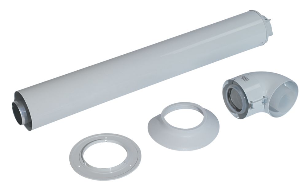 Image of Vaillant High Rise Flue Terminal Kit White 