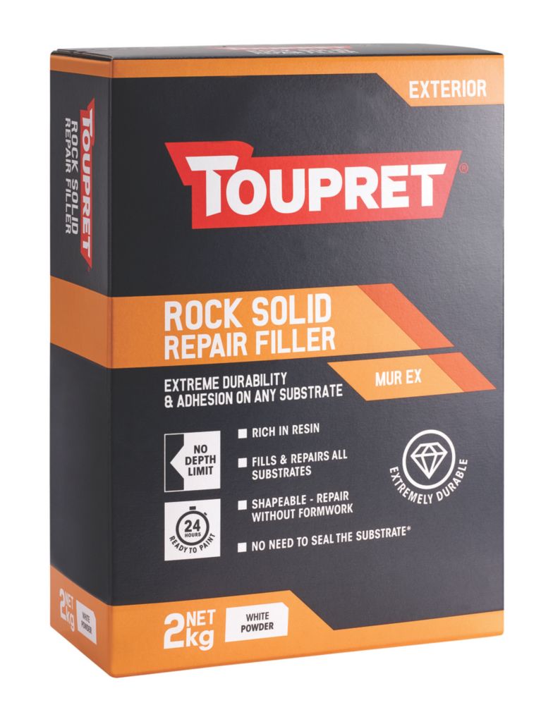 Image of Toupret Exterior Rock Solid Repair Filler 2kg 