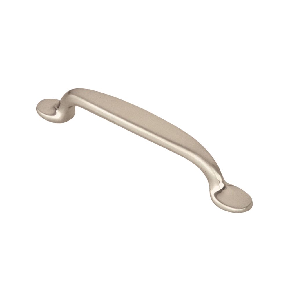 Image of Siro Traditional Straight Cabinet Pull Handle Satin Nickel 96mm 