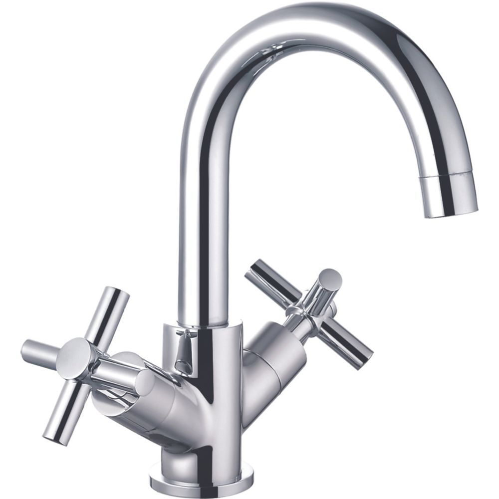 Image of ETAL Oban Swan Neck Mono Basin Mixer Tap Polished Chrome 