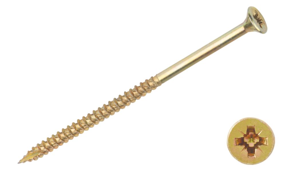 Image of TurboGold PZ Double-Countersunk Multipurpose Screws 6mm x 120mm 50 Pack 
