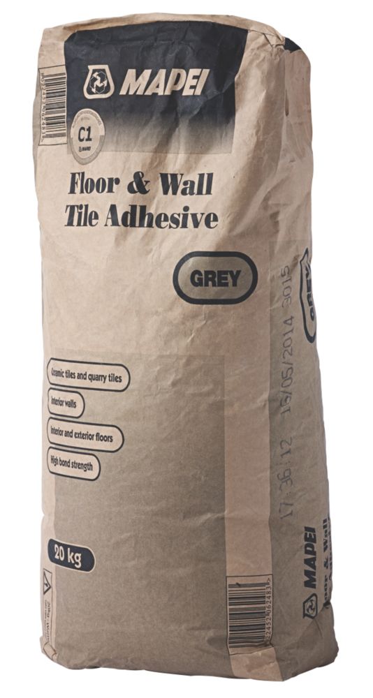 Image of Mapei Wall & Floor Tile Adhesive Grey 20kg 